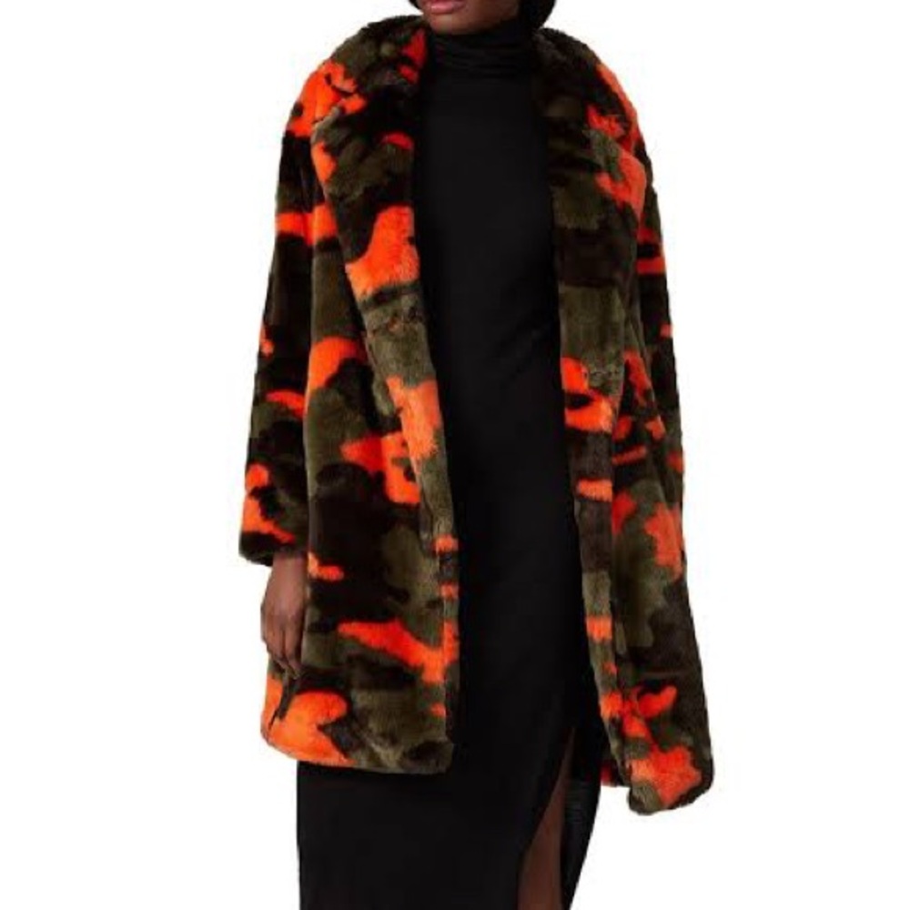APPARIS FAUX FUR CAMO JACKET